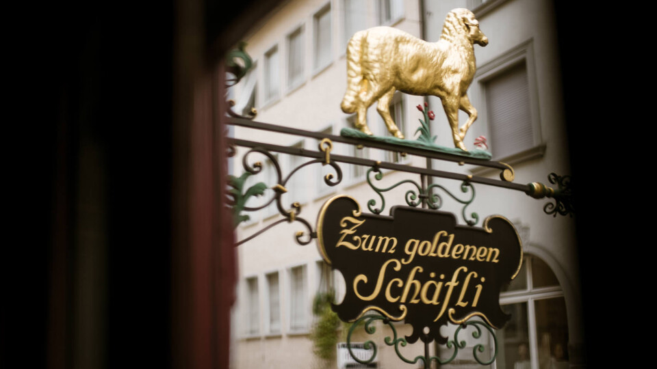Restaurant Zum Goldenen Schäfli in der Altstadt von St. Gallen